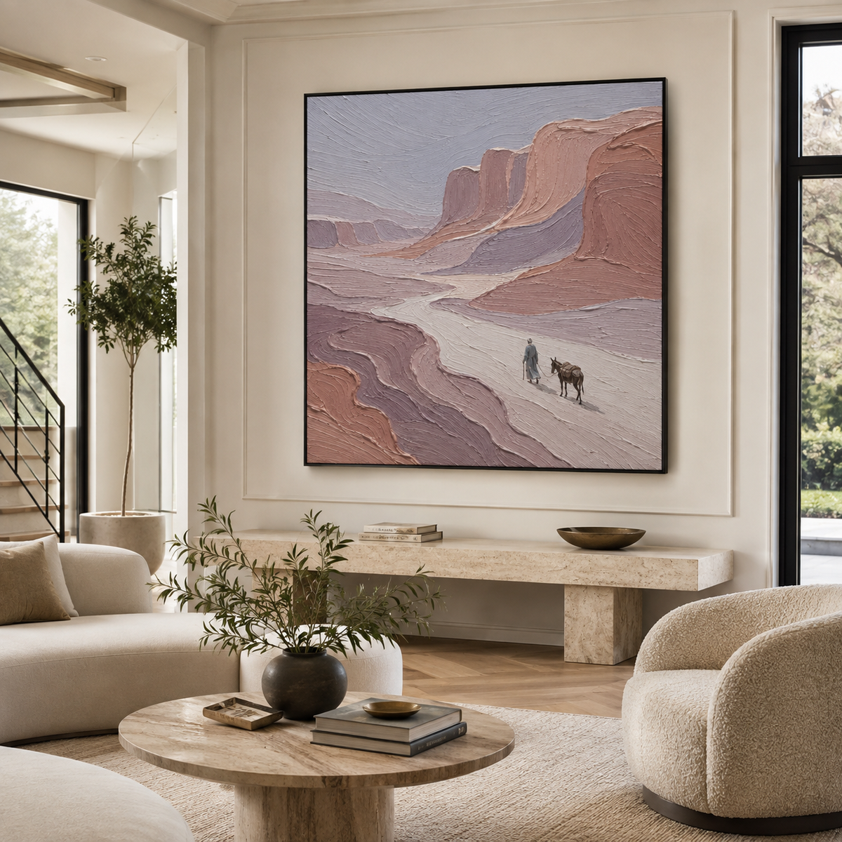 Plaster & Texture Art Wall Art "Canyon Wanderer"