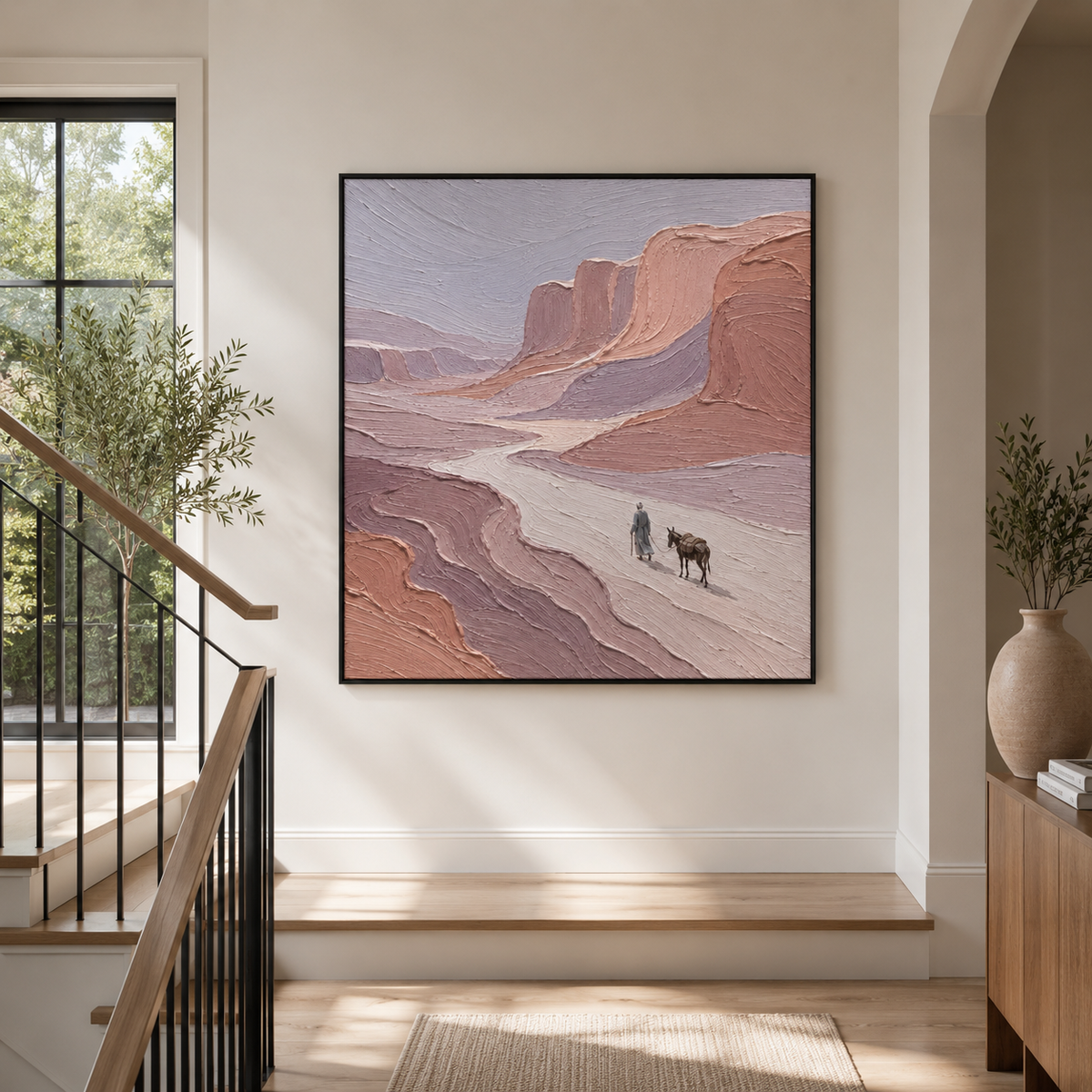 Plaster & Texture Art Wall Art "Canyon Wanderer"