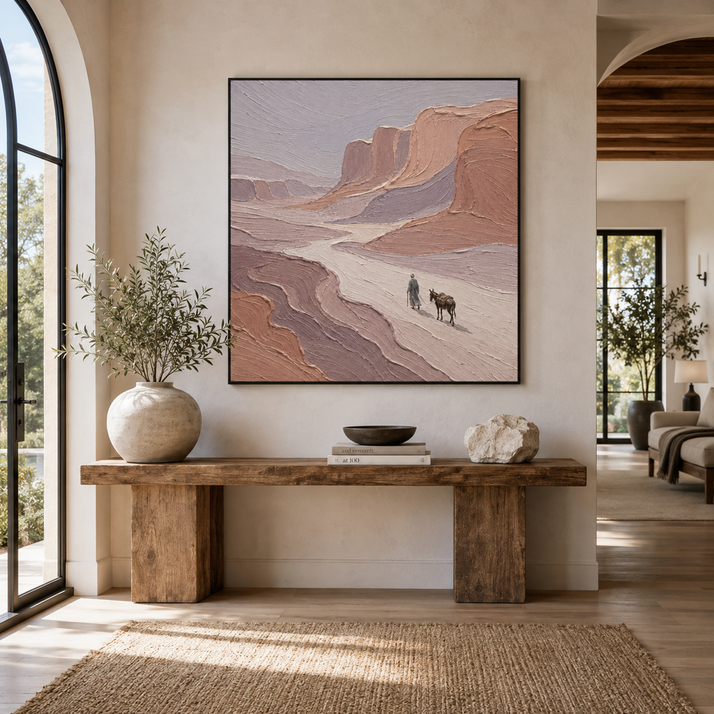 Plaster & Texture Art Wall Art "Canyon Wanderer"