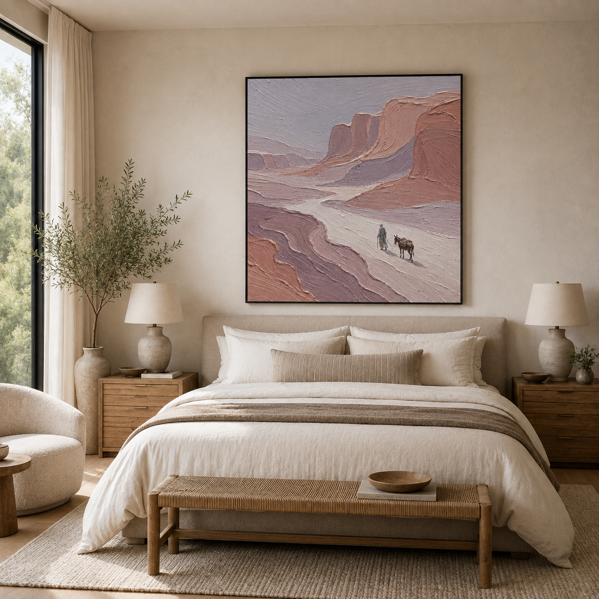 Plaster & Texture Art Wall Art "Canyon Wanderer"