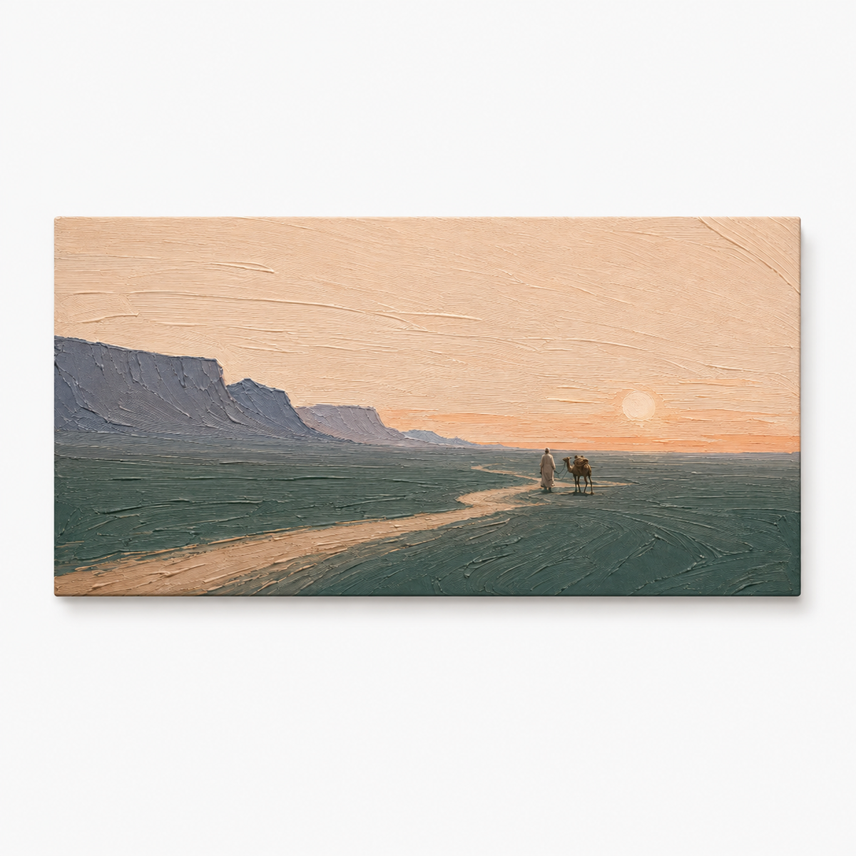 Plaster & Texture Art Wall Art "Sunset Caravan"