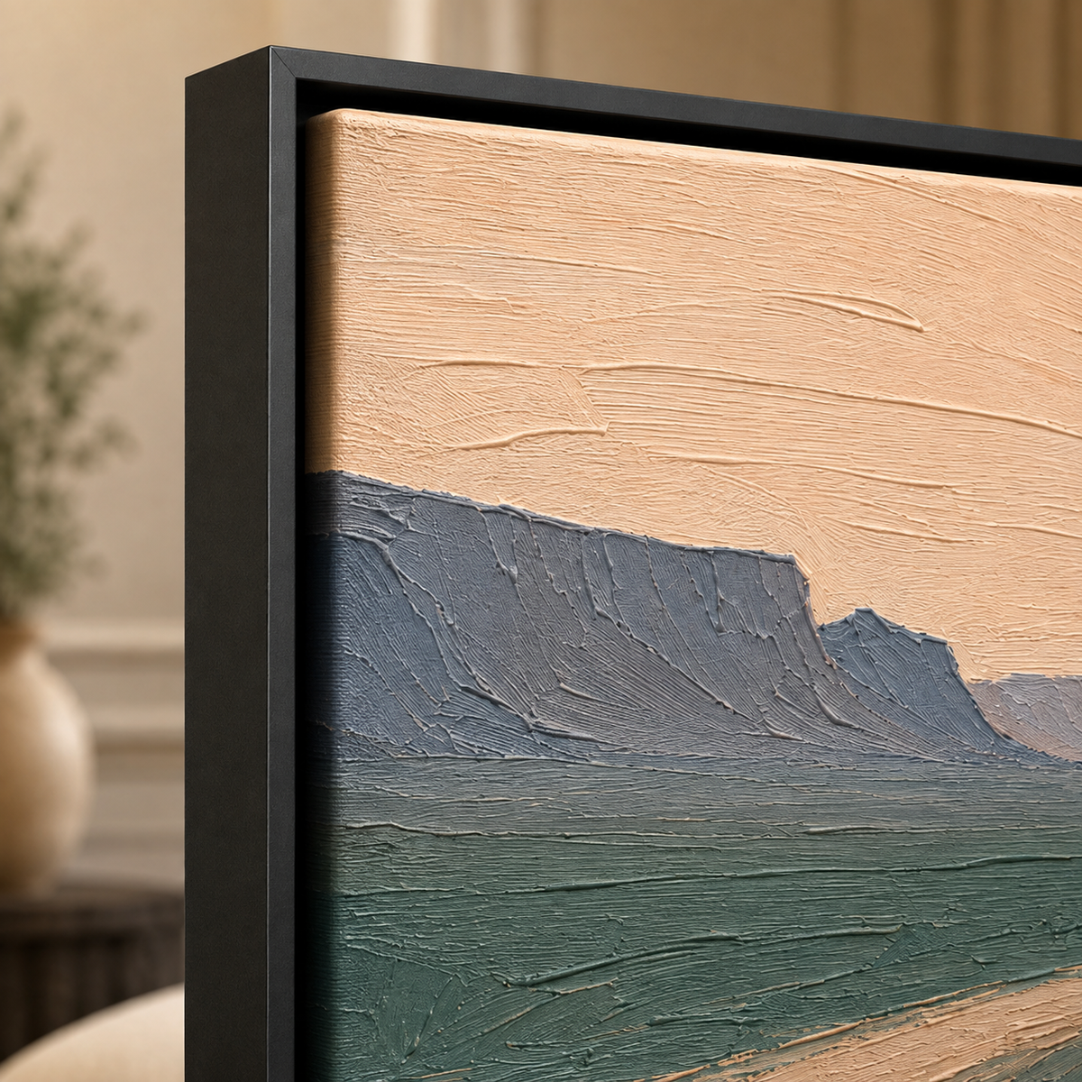 Plaster & Texture Art Wall Art "Sunset Caravan"
