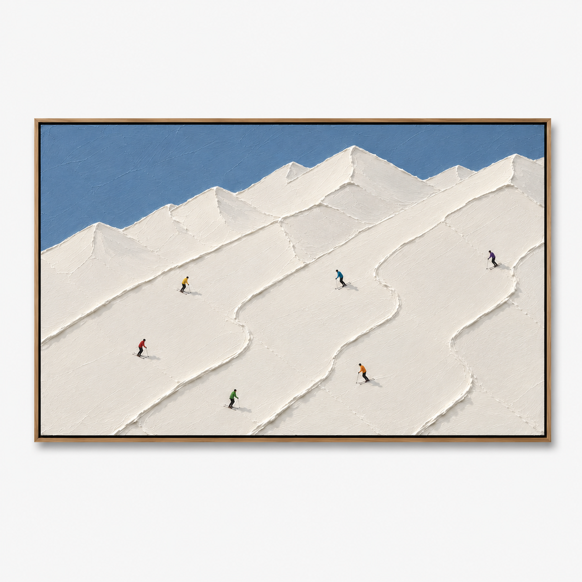 Plaster & Texture Art "Frostline Descent"