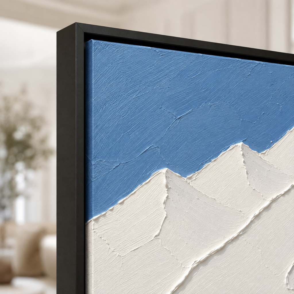 Plaster & Texture Art "Frostline Descent"