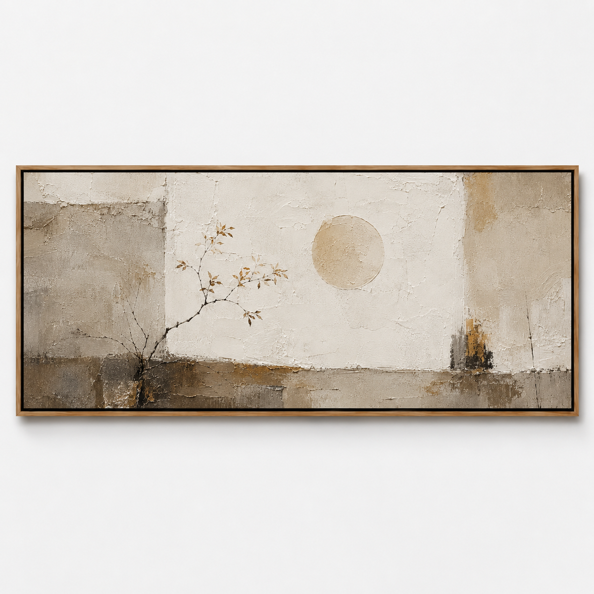Wabi Sabi Art "Silent Moon Branch"