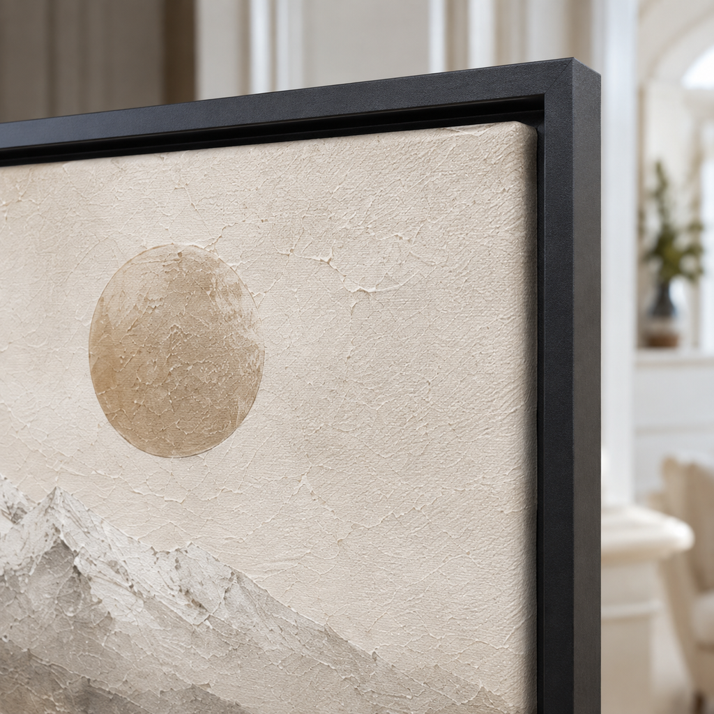 Wabi Sabi Art "Golden Ridge Solitude"