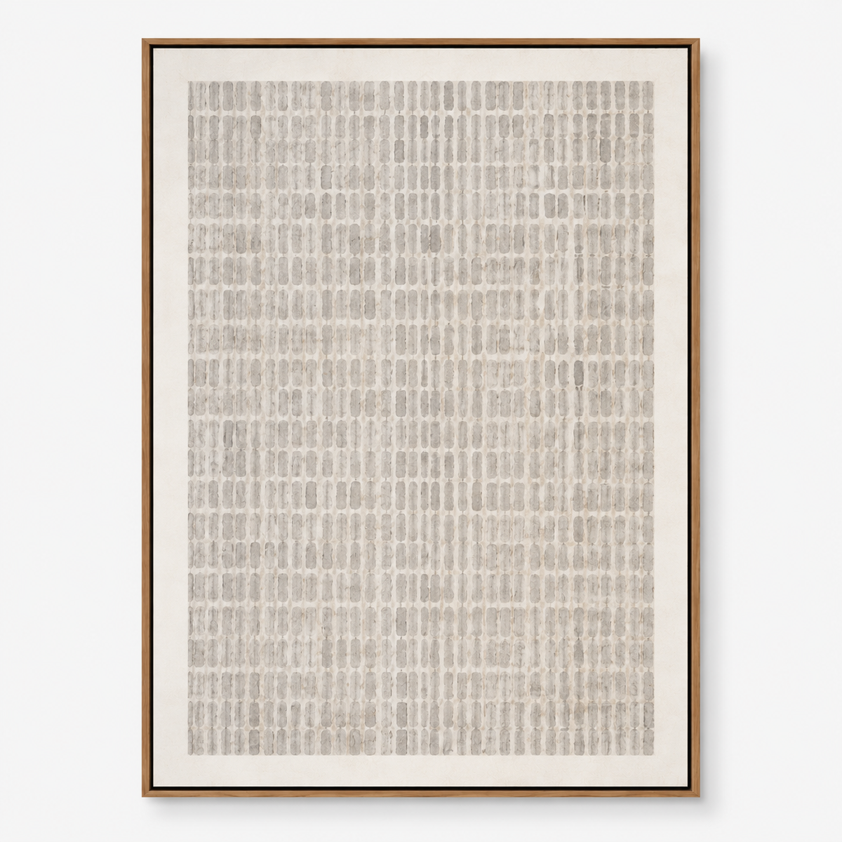 Wabi Sabi Art "Quiet Grid Rhythm"