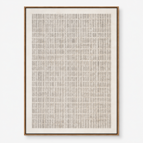 Wabi Sabi Art "Quiet Grid Rhythm"