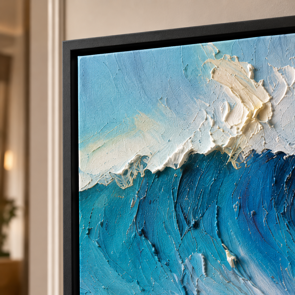 Impasto Wall Art "Azure Tempest"