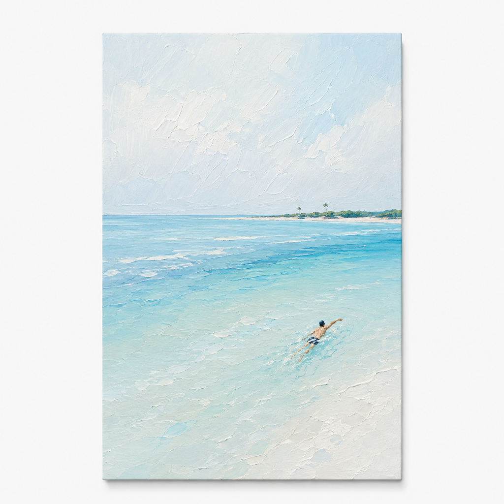 Impasto "Turquoise Solitude"