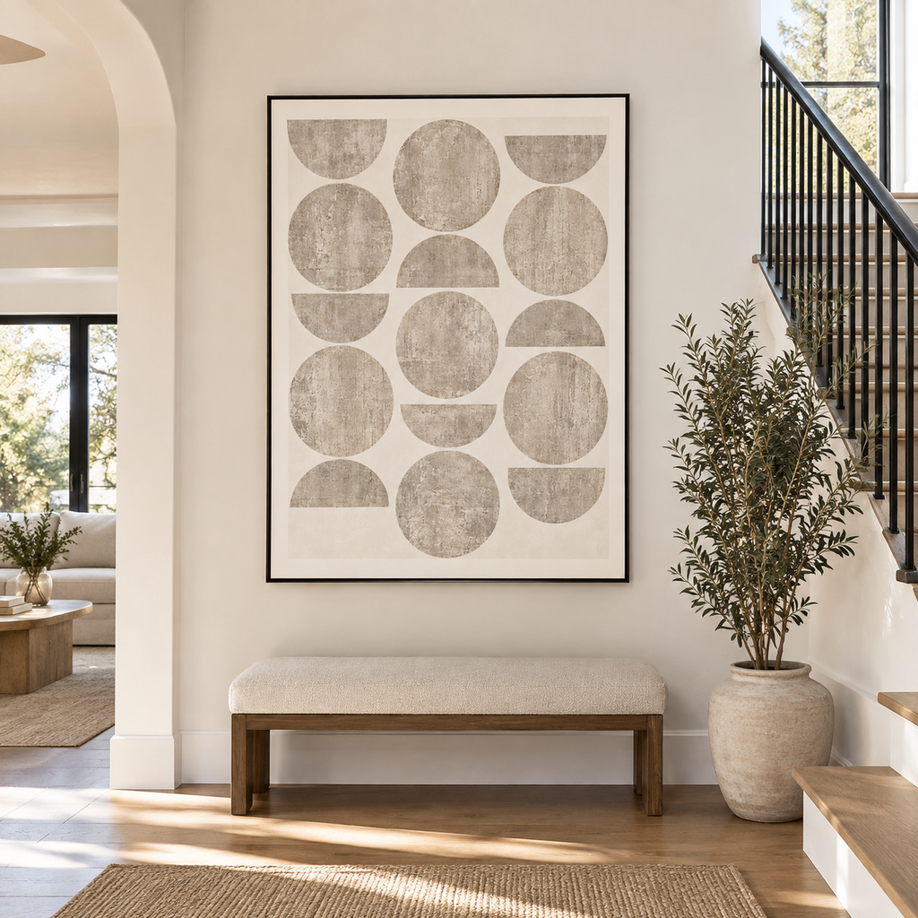 Wabi Sabi Art "Travertine Rhythm"