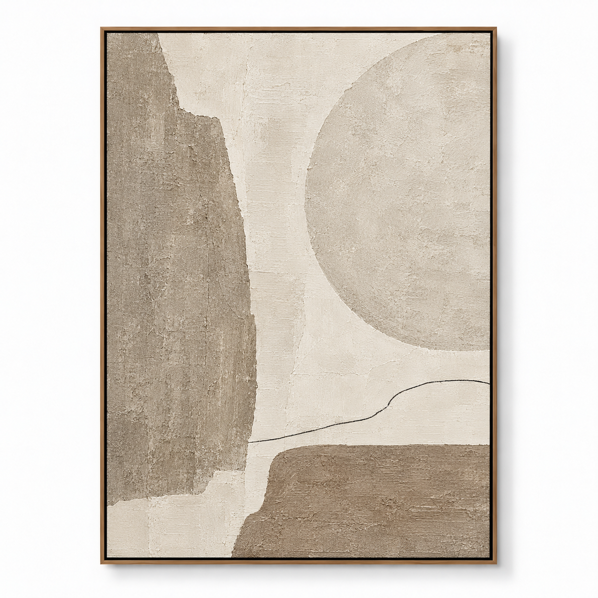 Wabi Sabi Art "Silent Horizon Line"