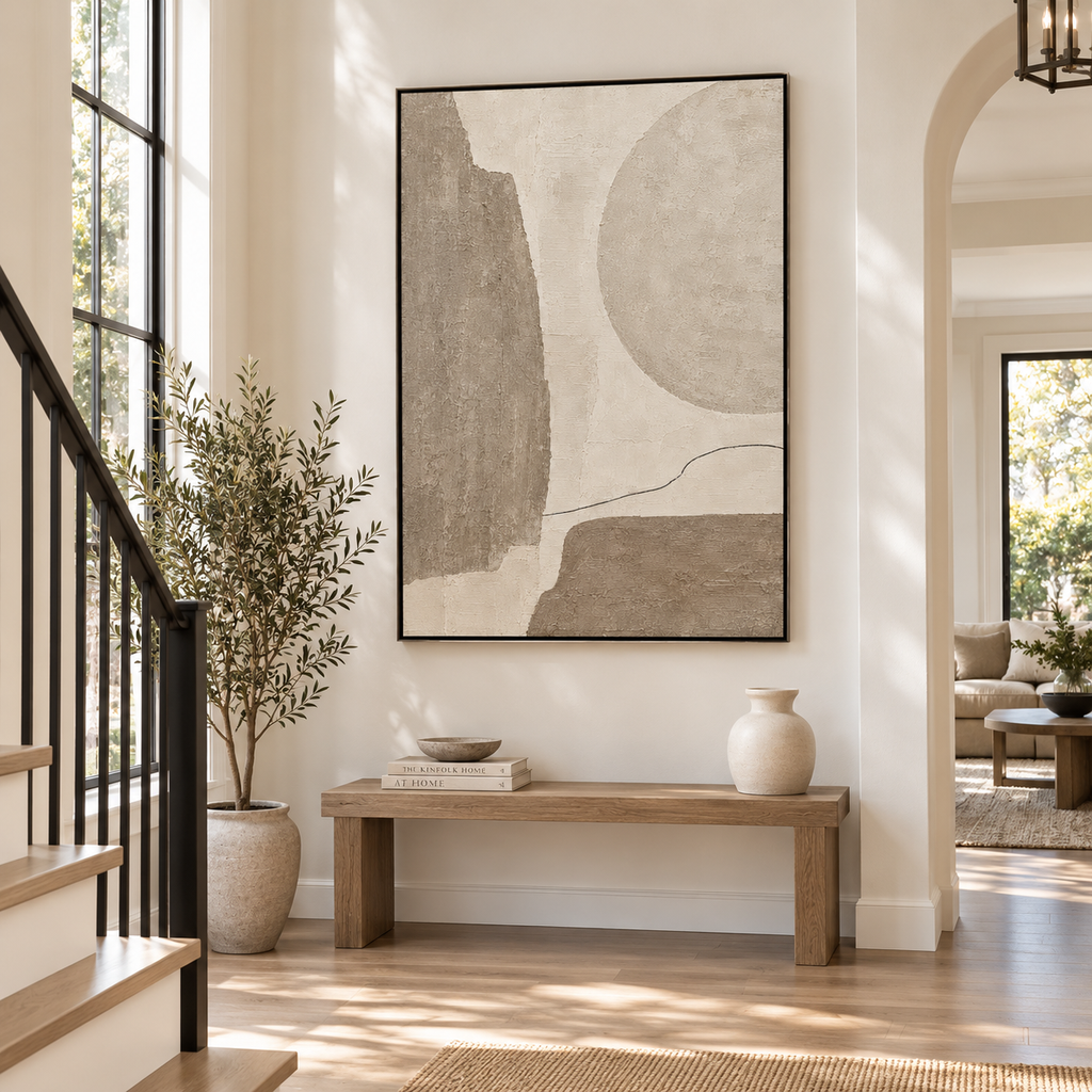 Wabi Sabi Art "Silent Horizon Line"