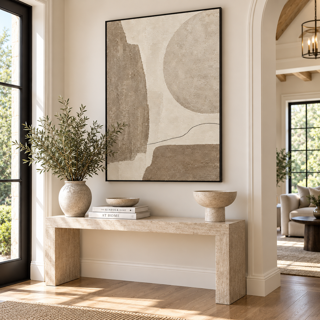 Wabi Sabi Art "Silent Horizon Line"