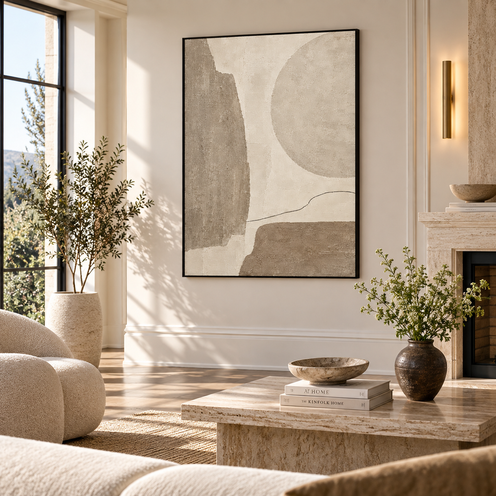 Wabi Sabi Art "Silent Horizon Line"