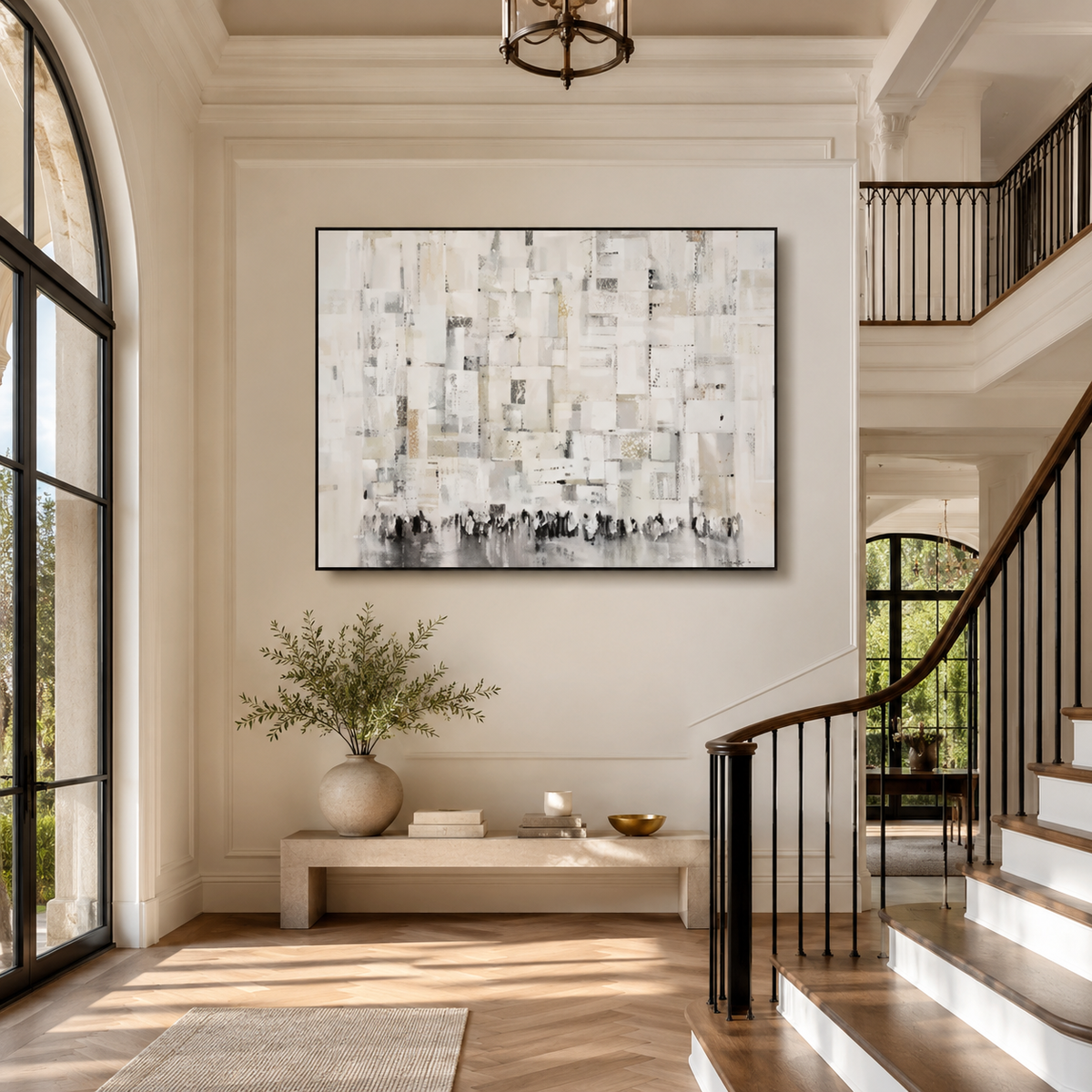 Abstract Wall Art "Luminous Assembly"