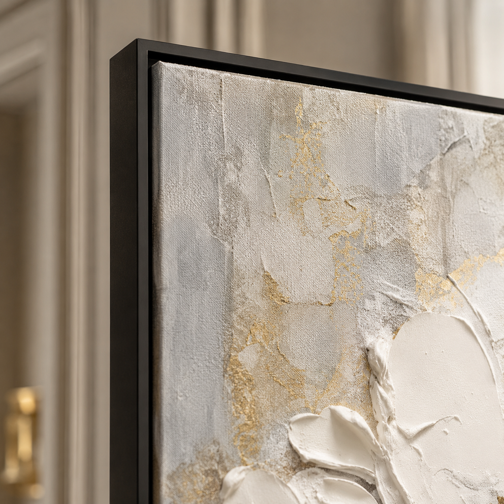 Impasto Wall Art "Aurelia in Bloom"