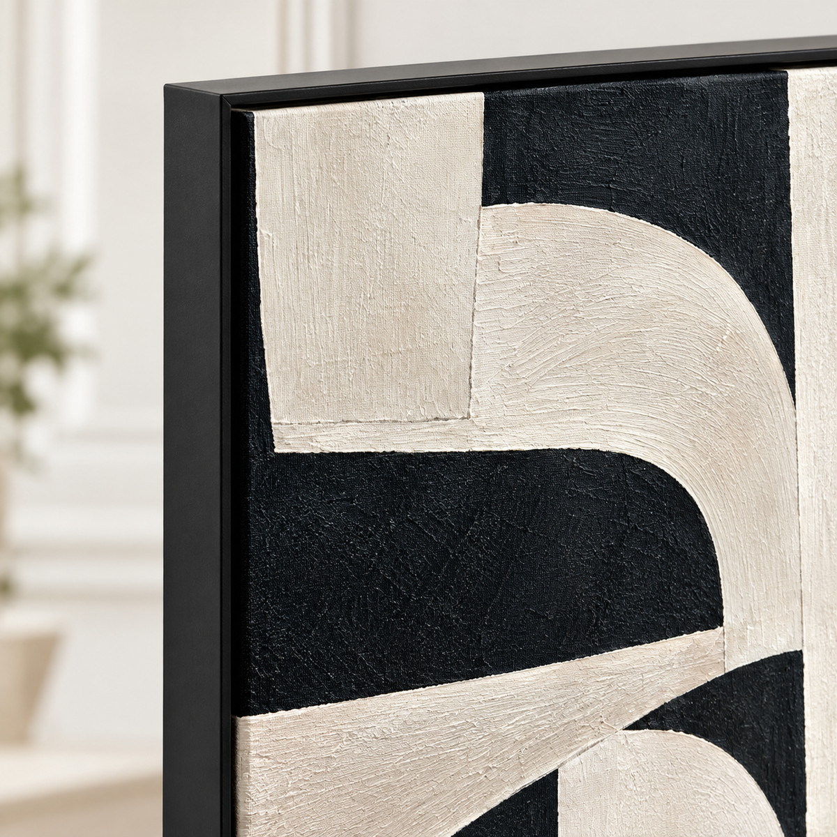 Abstract Wall Art "Silent Cadence" - Close up