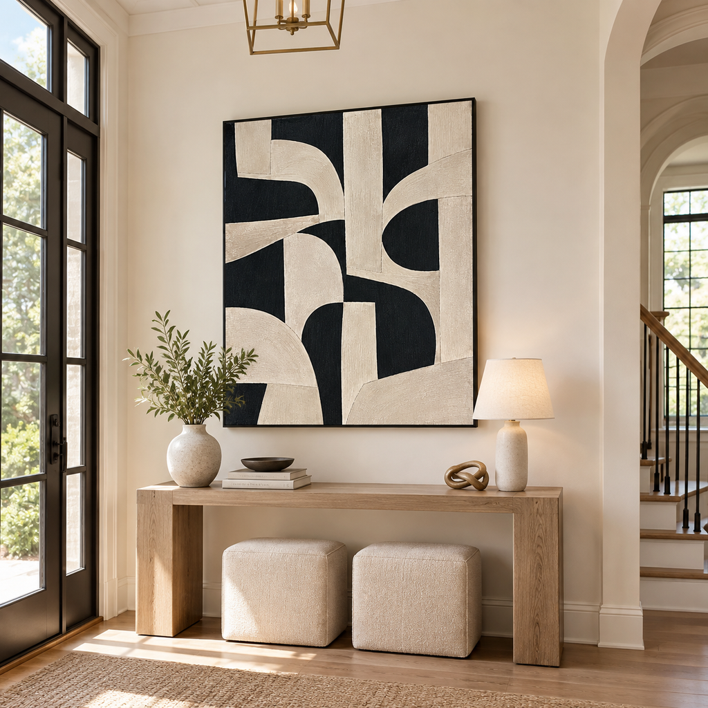 Abstract Wall Art "Silent Cadence" - Hall d\\\'entrée