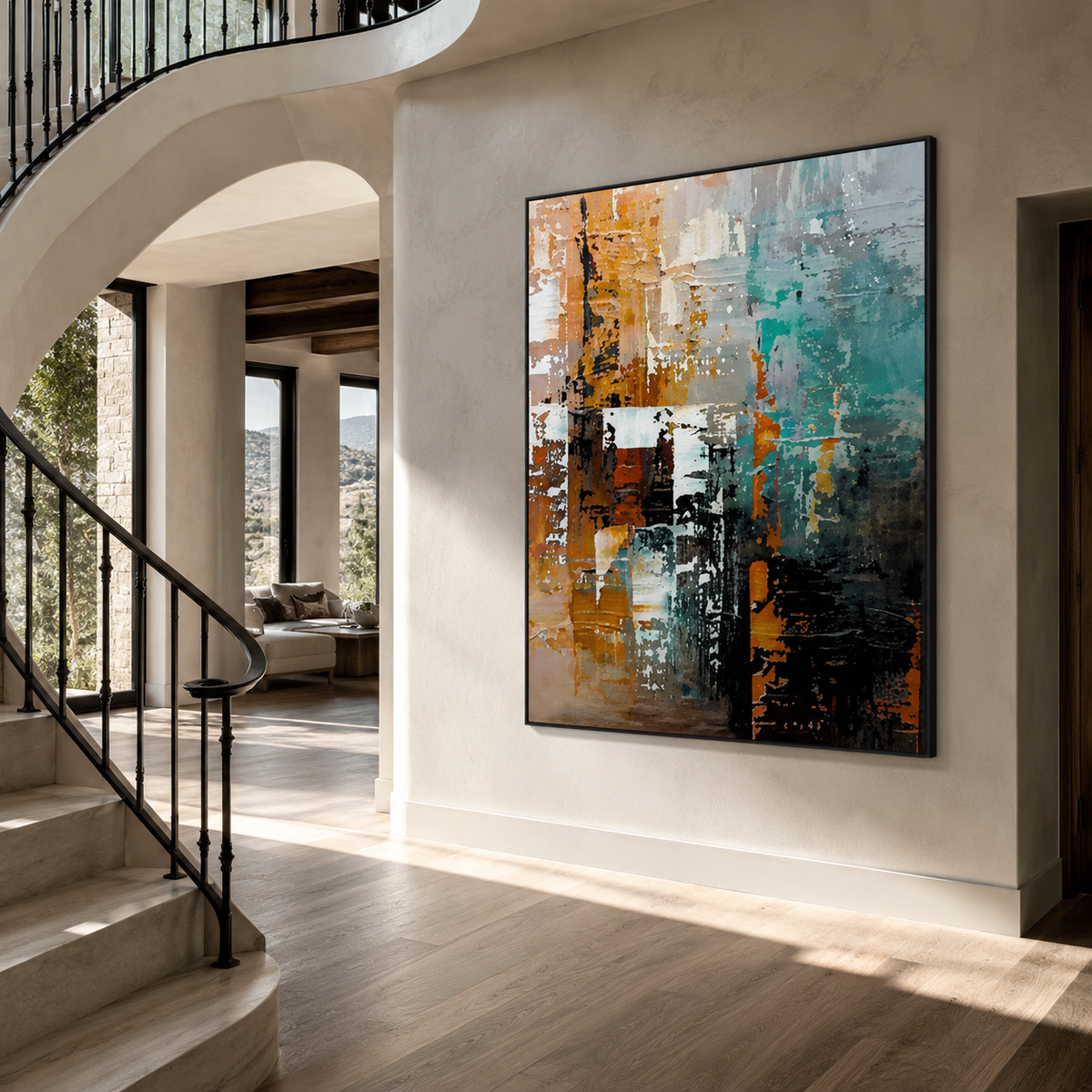 Expressionism Wall Art "Ember Tide"