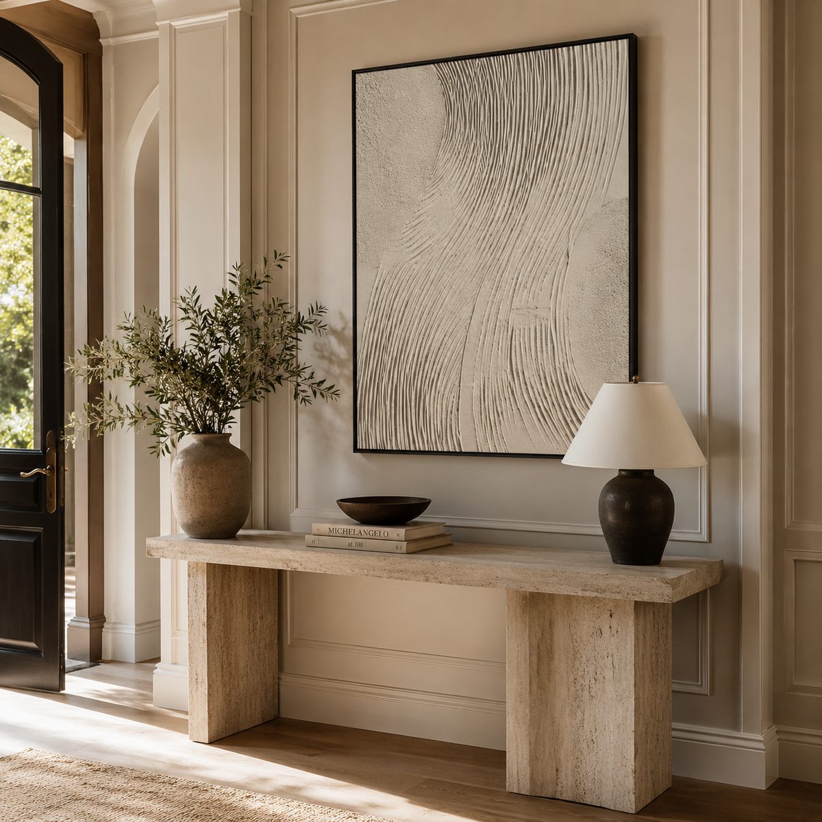 Plaster & Texture Art "Ivory Tides"