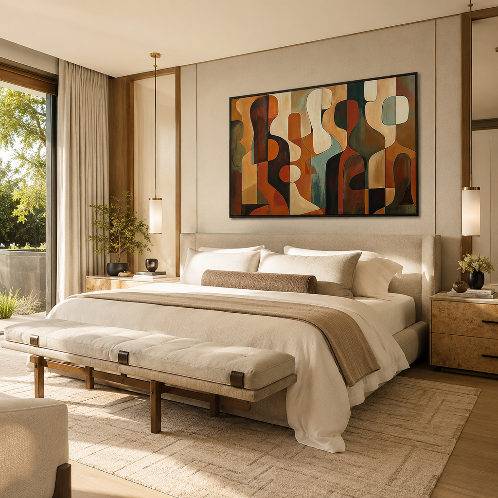 Abstract Wall Art "Embers of Solenne"