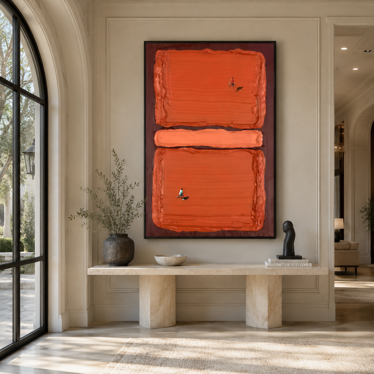 Minimalist Wall Art "Ember Passage"