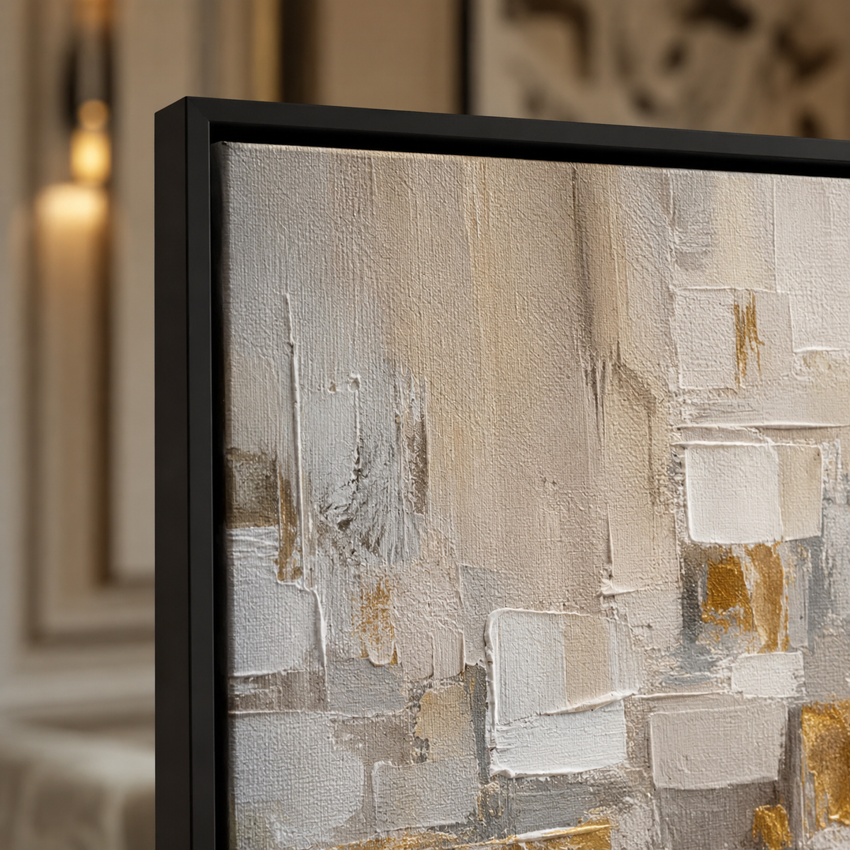 Abstract Wall Art "Gilded Echoes"