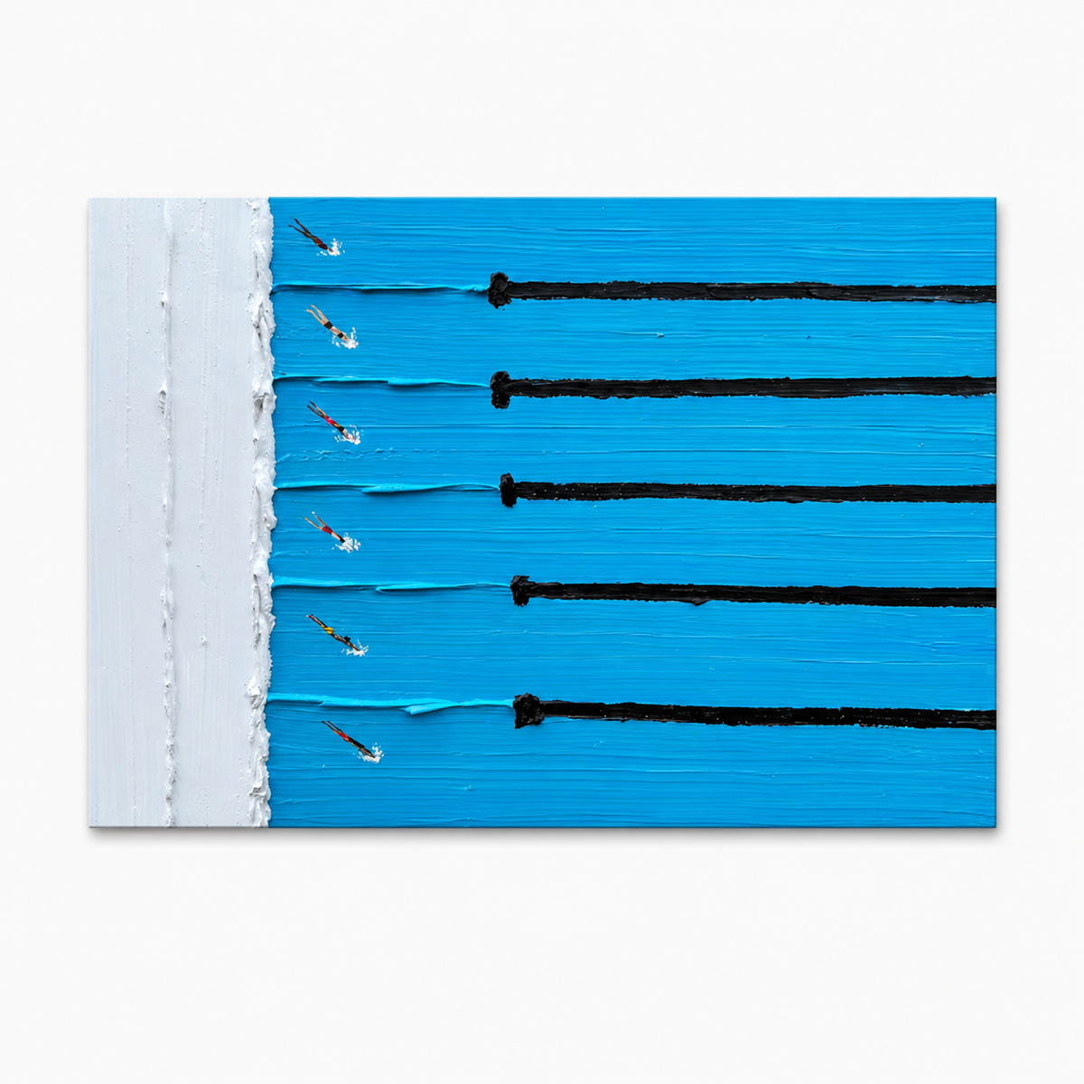 Abstract Wall Art "Cerulean Lanes"