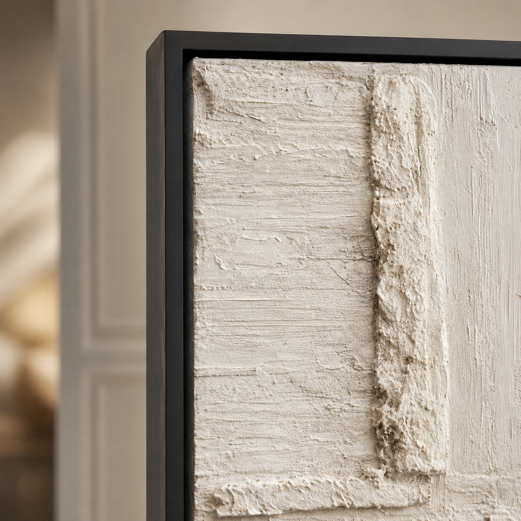 Plaster & Texture Art "Ivory Relic"