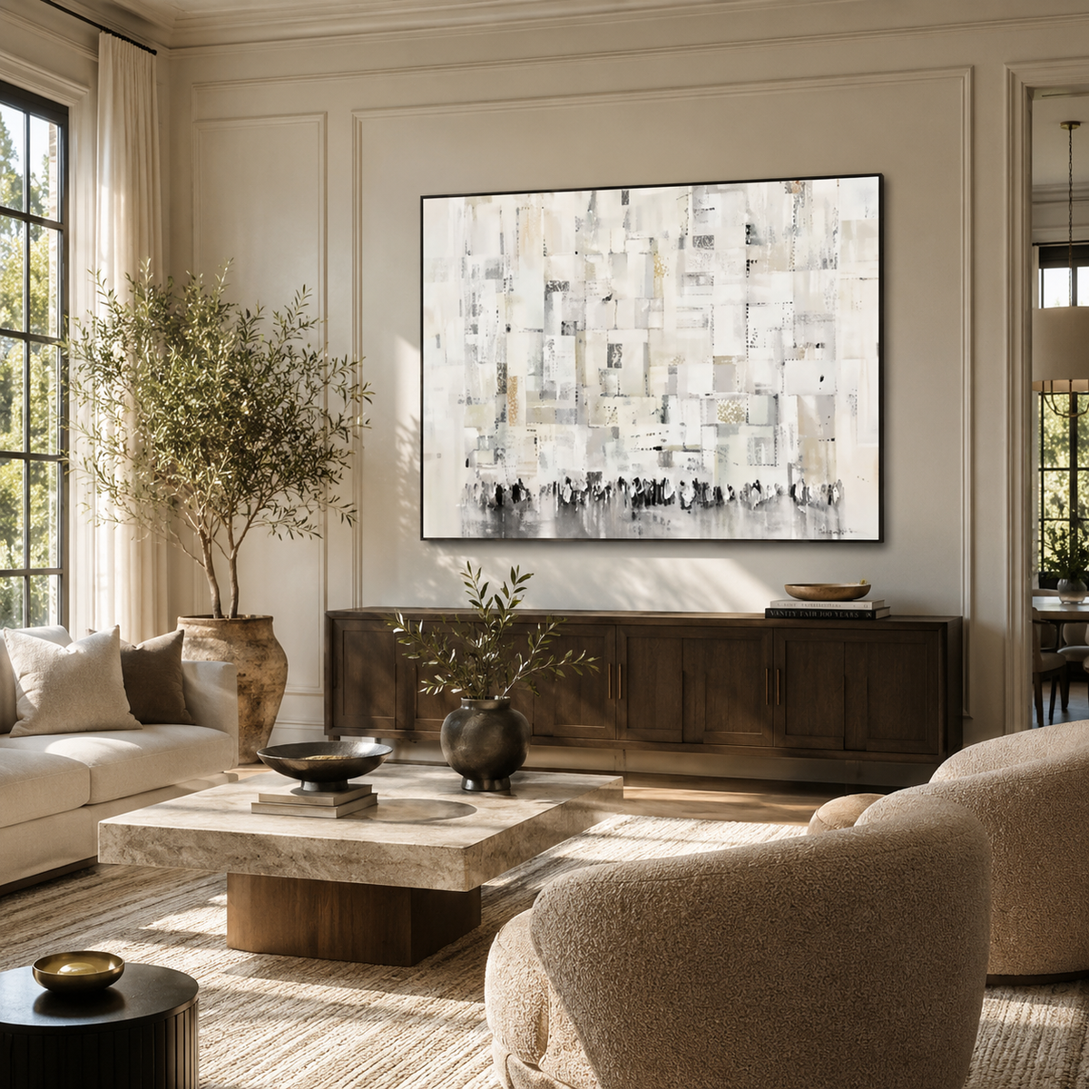 Abstract Wall Art "Luminous Assembly"