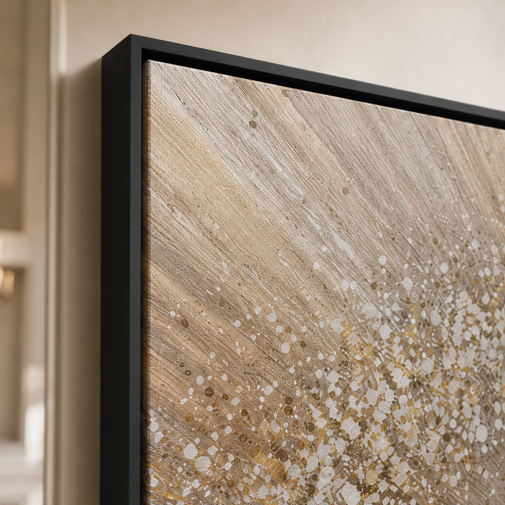 Abstract Wall Art "Celestial Gilding"