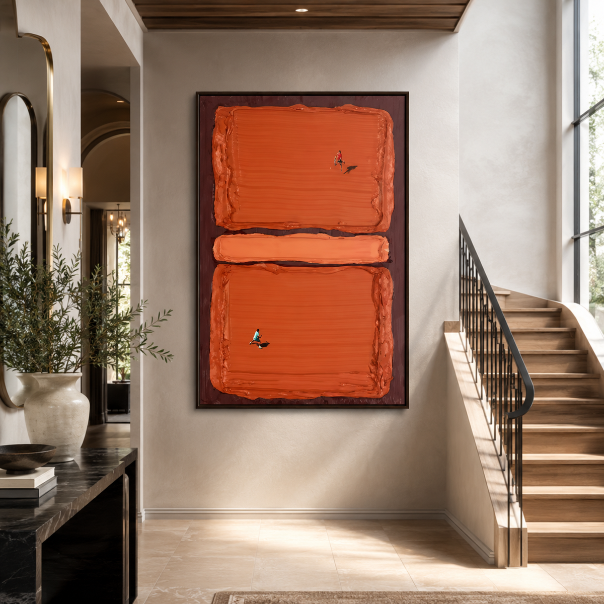 Minimalist Wall Art "Ember Passage"