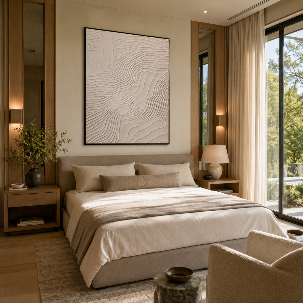 Plaster & Texture Art "Ivory Tides"