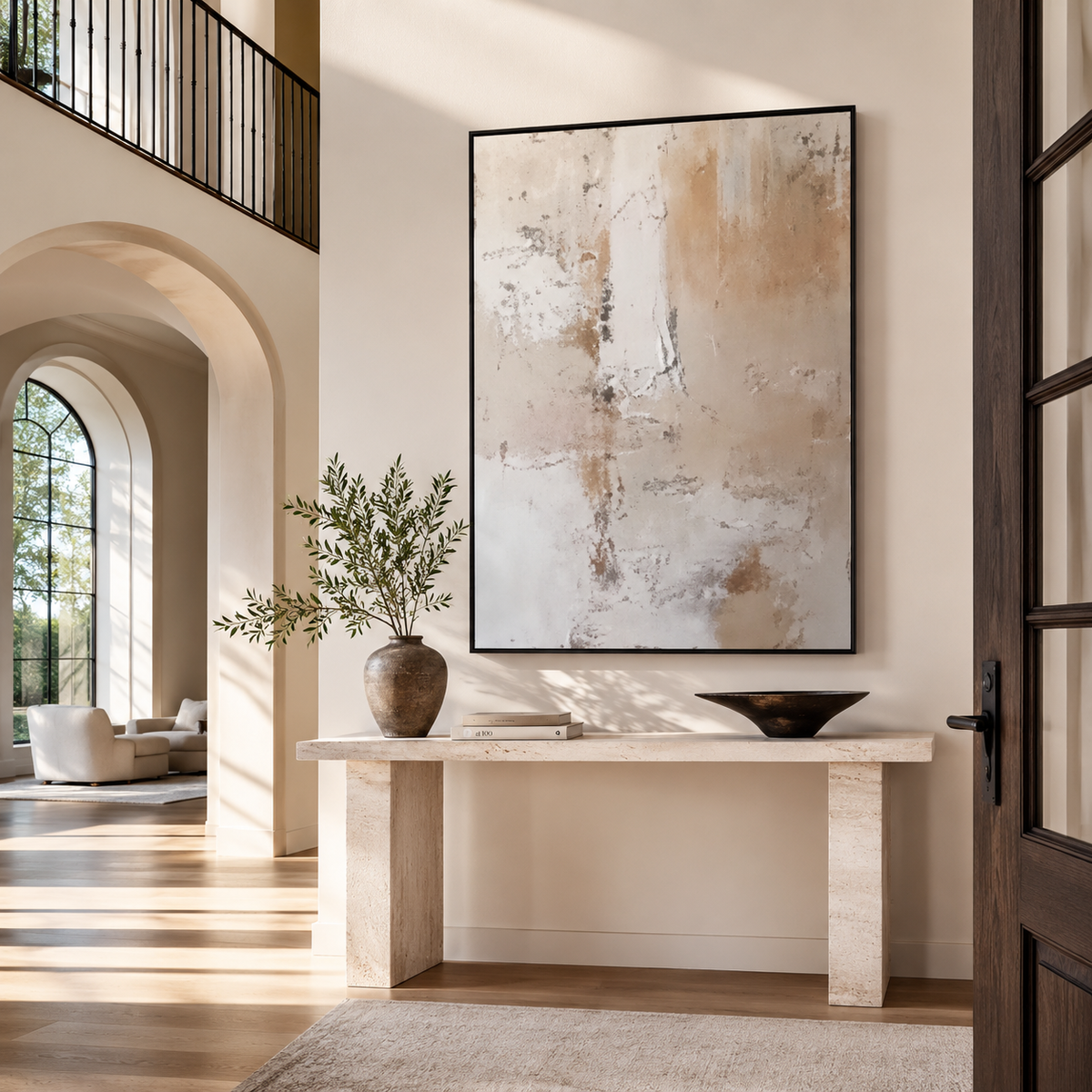 Wabi Sabi Art "Veil of Quiet Ember"