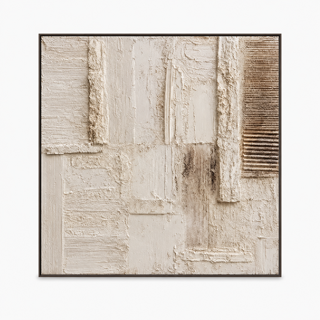 Plaster & Texture Art "Ivory Relic"