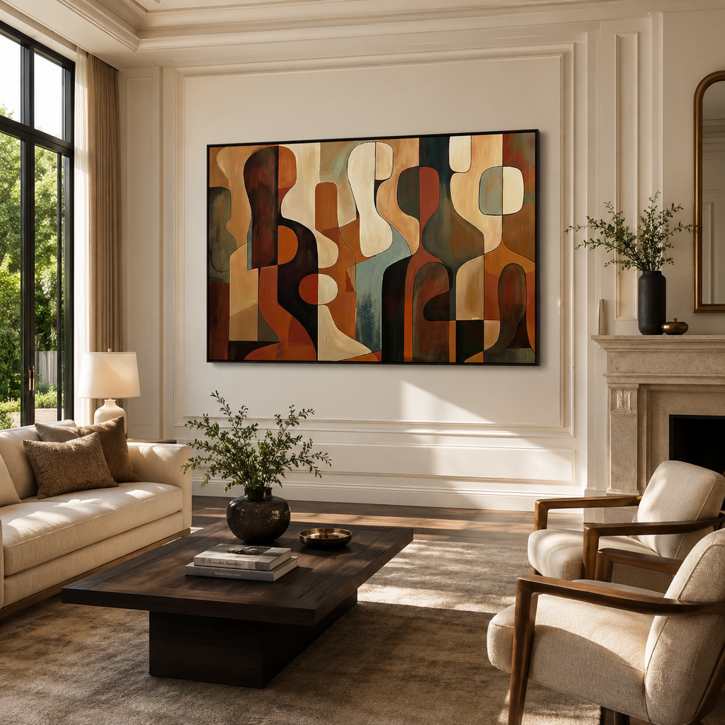 Abstract Wall Art "Embers of Solenne"