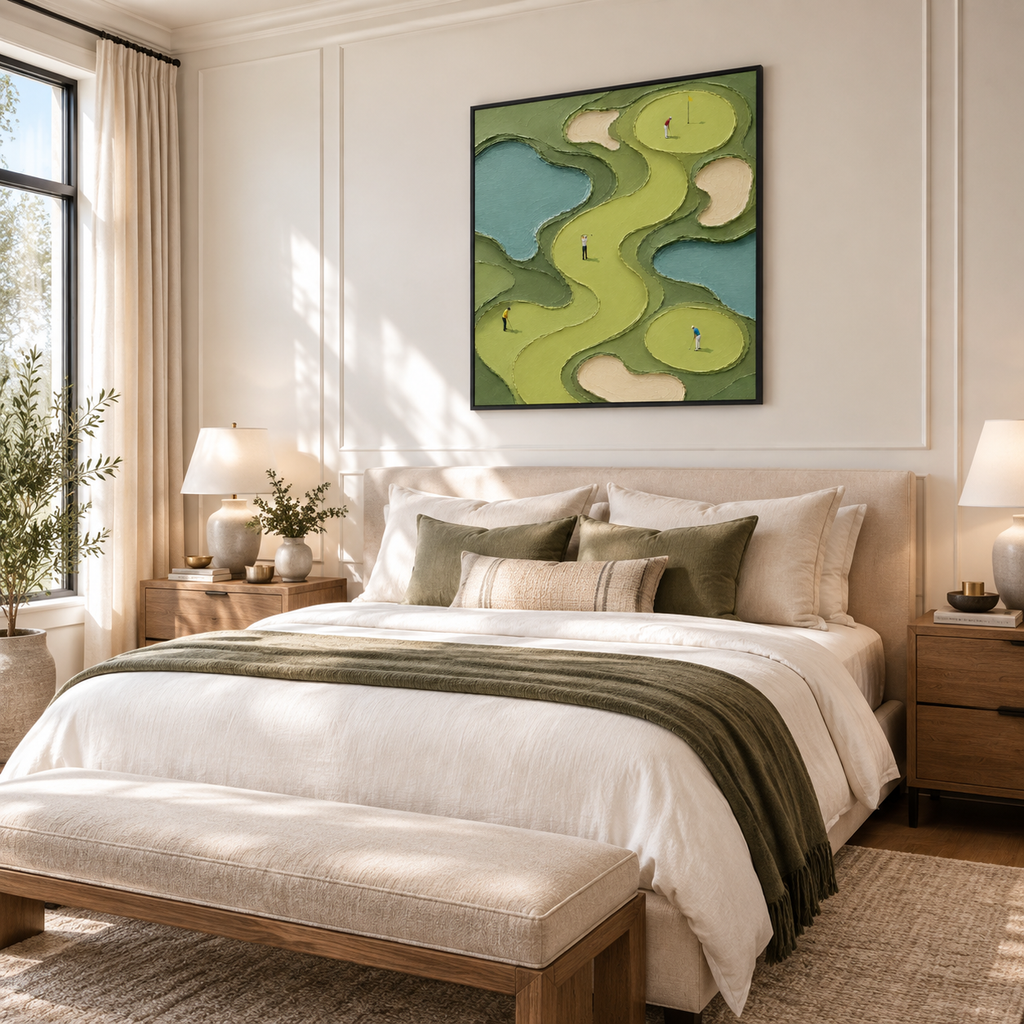 Impasto "Aerial Fairway Mosaic" - Chambre