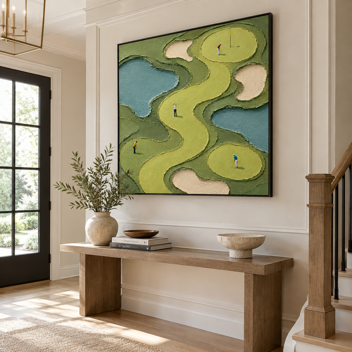 Impasto "Aerial Fairway Mosaic" - Hall d\\\'entrée