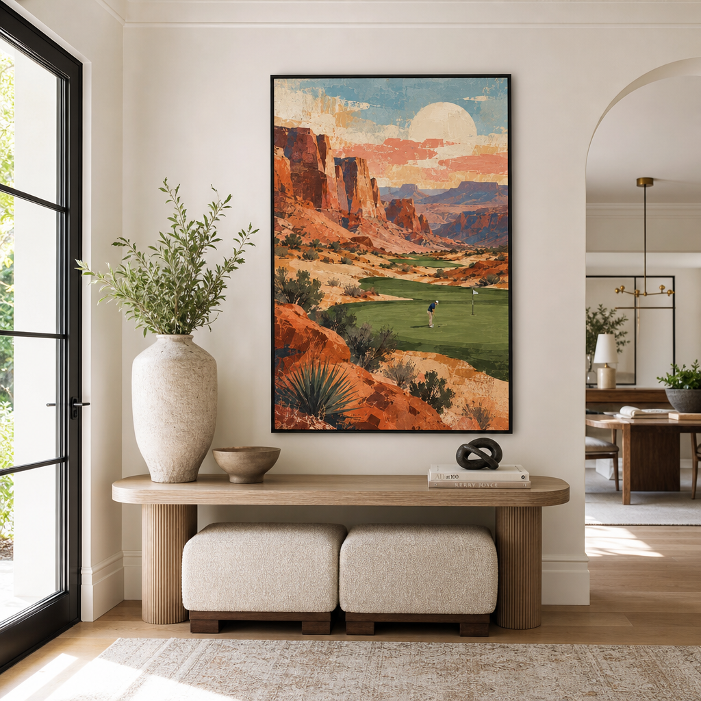 Impasto "Canyon Moonrise" - Hall d\\\'entrée