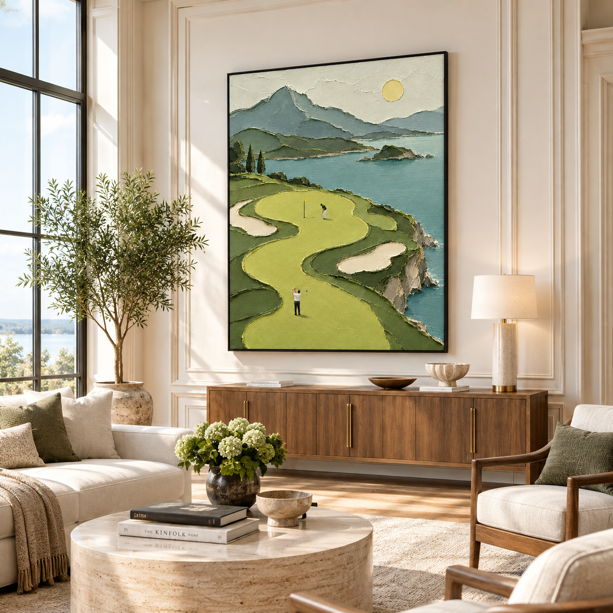 Impasto "Emerald Coast Fairway" - Salon
