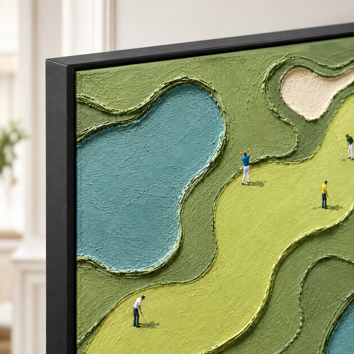 Impasto "Fairway Gathering" - Close up