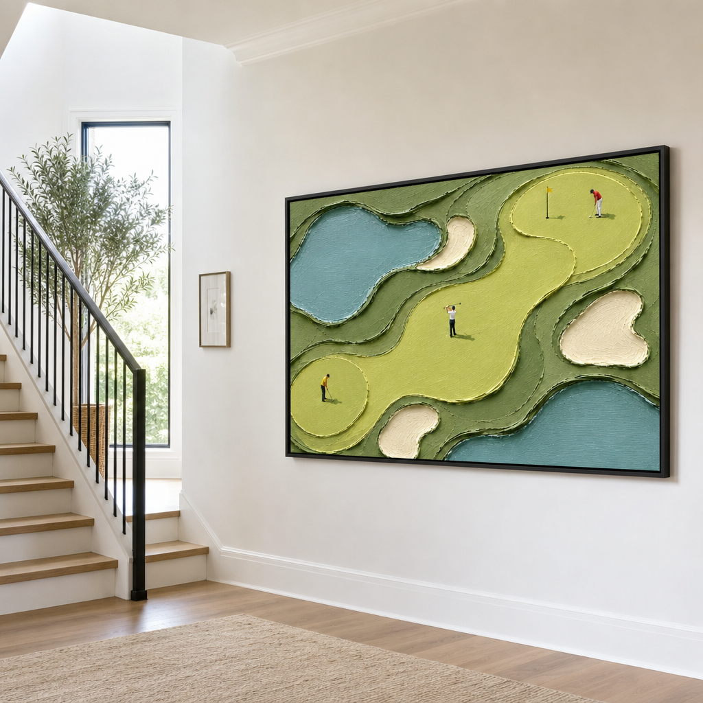 Impasto "Golden Fairway Loop" - Hall d\\\'escalier