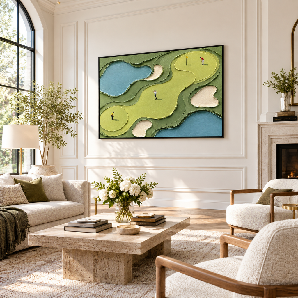 Impasto "Golden Fairway Loop" - Salon