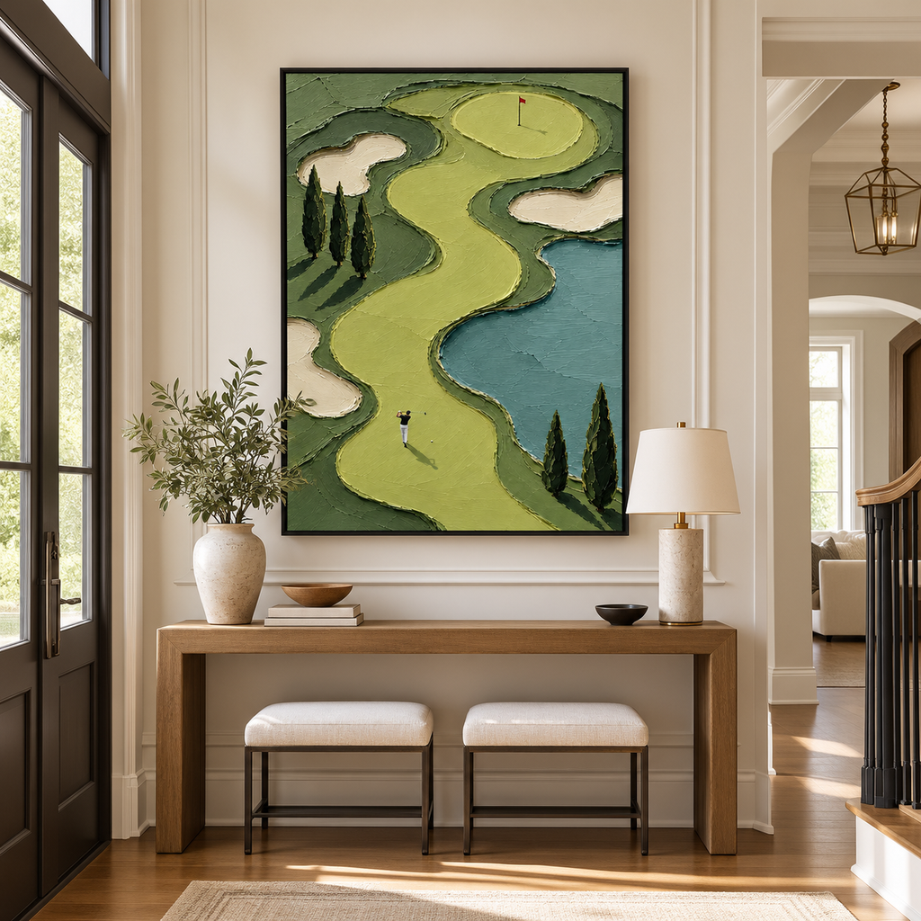 Impasto "Winding Green Fairway" - Hall d\\\'entrée