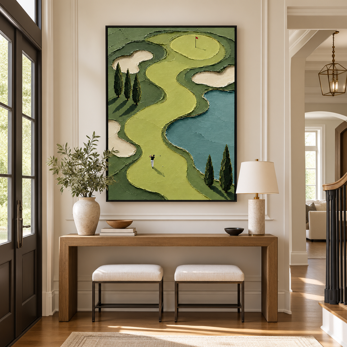 Impasto "Winding Green Fairway" - Hall d\\\'entrée